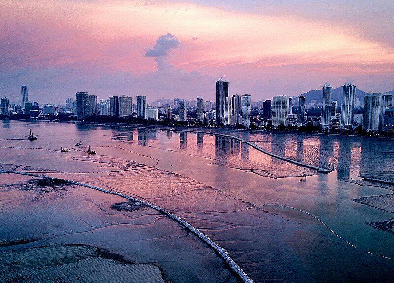 George Town Penang at dusk