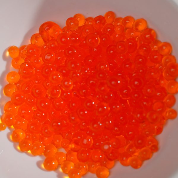 Photo of Aperol Caviar made with Agar Agar